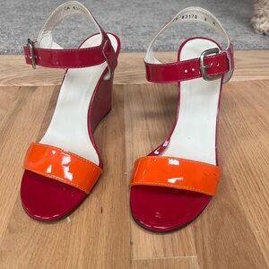 Stylish Red and Orange Women's Sandals